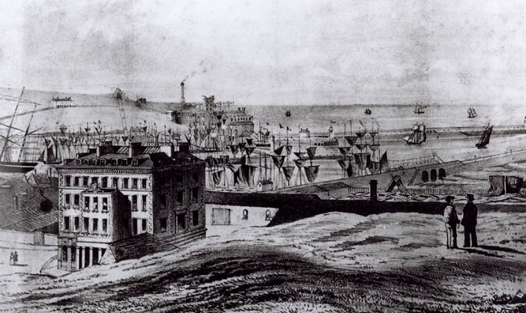 Workington Harbour 1850